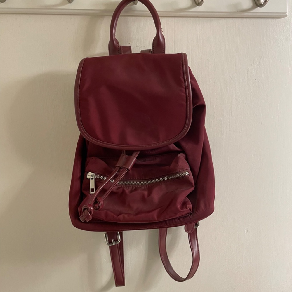 Maroon Mini Backpack - Picture 3 of 4